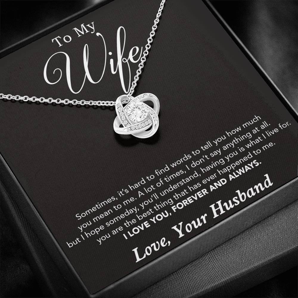 To My Wife Necklace, Gift For Wife, Anniversary Gift For Wife