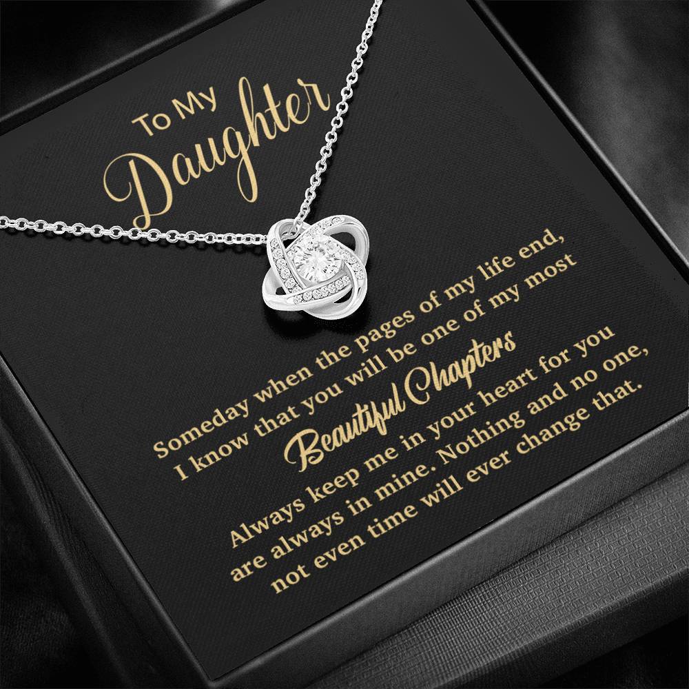 To my daughter Necklace, Gift For Daughter From Mom, Daughter Mother Necklace