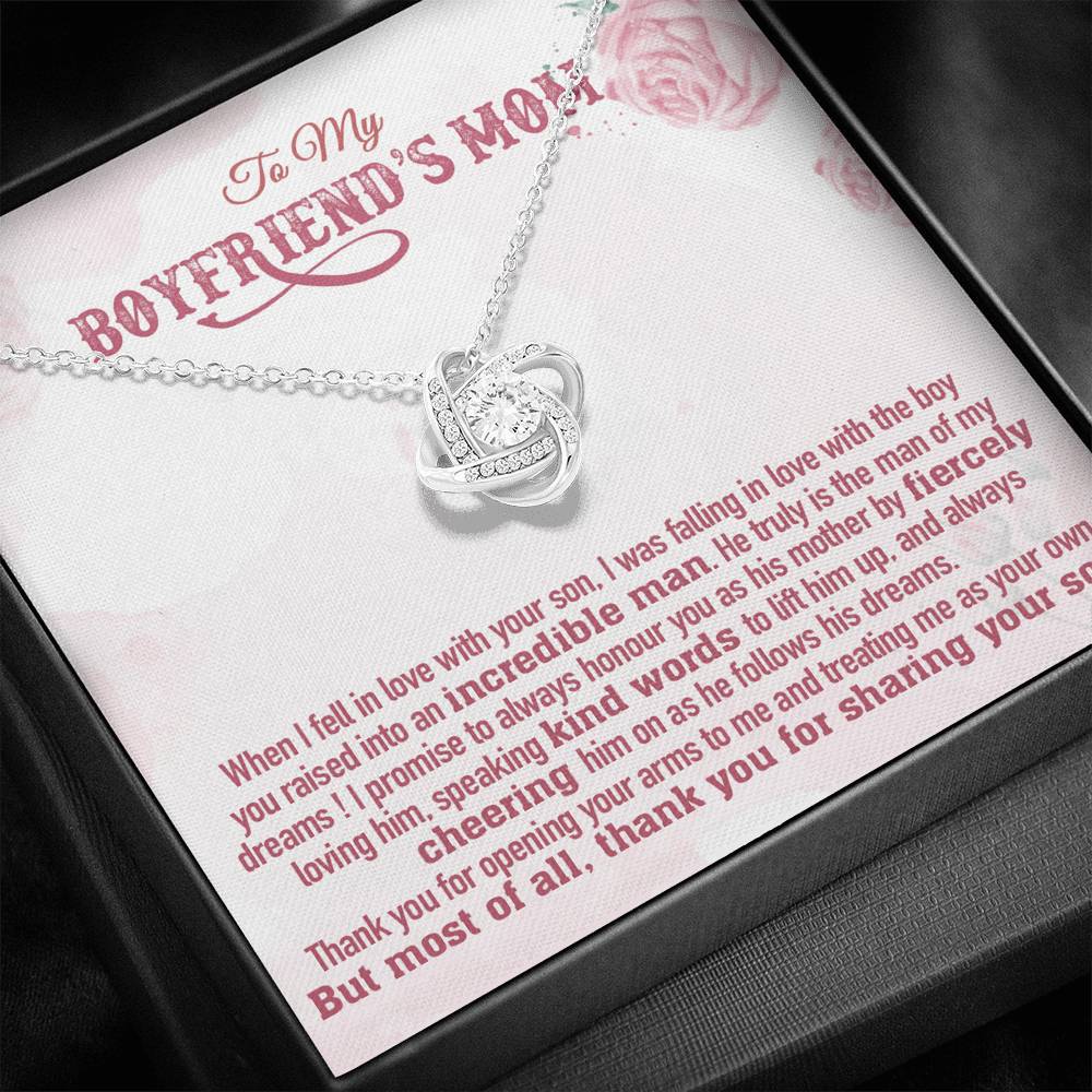 To My Boyfriend's Mom Gift, Boyfriend's Mom Necklace, Boyfriend's Mom Birthday