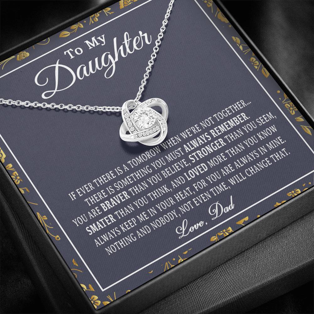 To My Daughter Necklace, Daughter Father Necklace, Daughter Gift from Dad