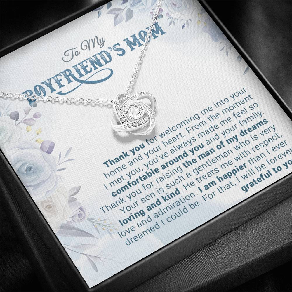 To My Boyfriend's Mom Necklace, For My Boyfriend's Mom, Birthday Gift