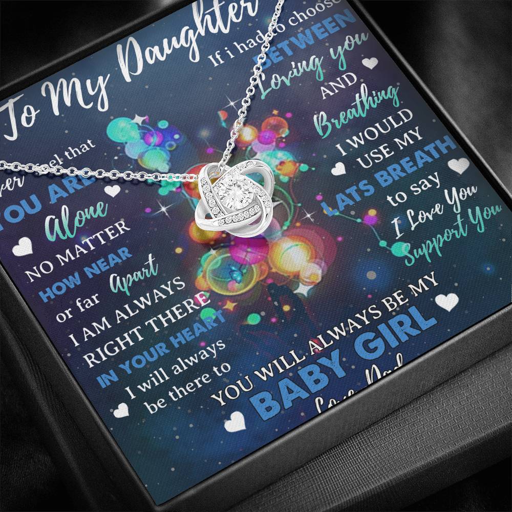 To My Daughter Necklace, Daughter Father Necklace, Daughter Gift from Dad