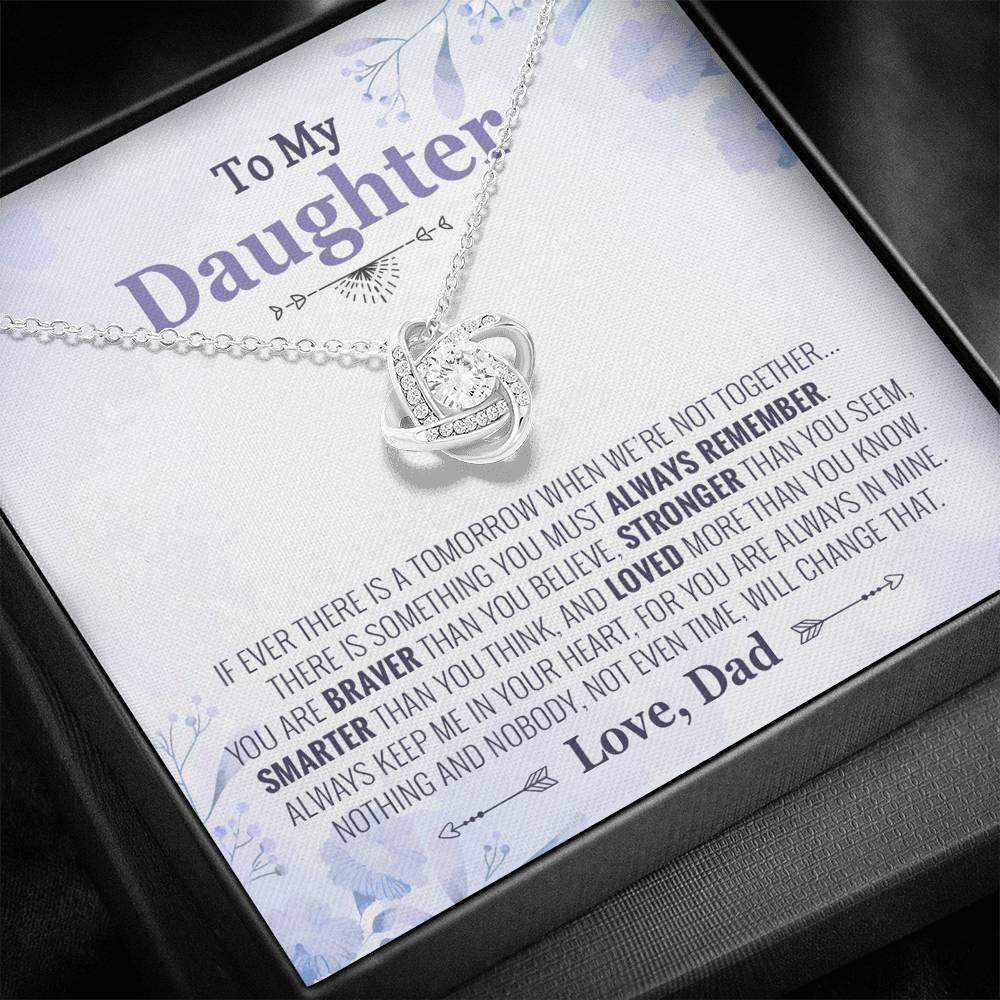 To My Daughter Necklace, Daughter Father Necklace, Daughter Gift from Dad