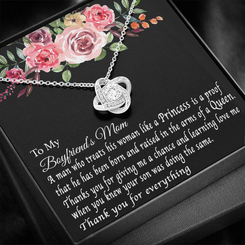 To My Boyfriend's Mom Necklace, For My Boyfriend's Mom, Birthday Gift