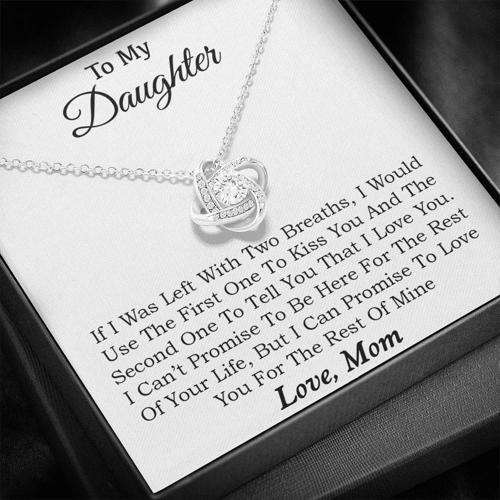 To My Daughter Necklace, Daughter Father Necklace, Daughter Gift from Mom