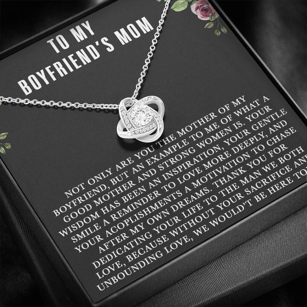To My Boyfriends Mom Necklace, For My Boyfriend's Mom on Mother's Day, Birthday Gift