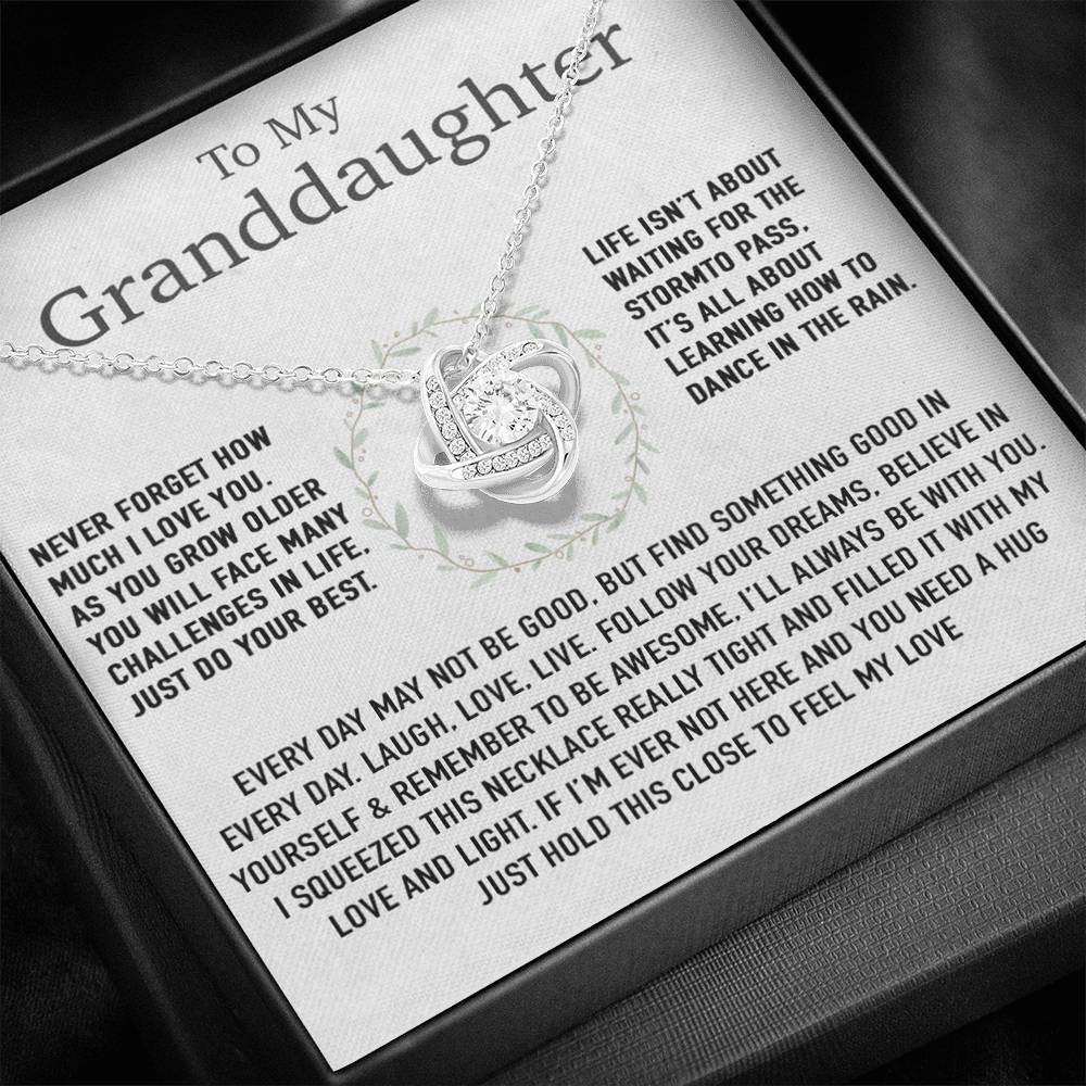To My Granddaughter Necklace, Birthday Gift For Granddaughter, Birthday Gifts