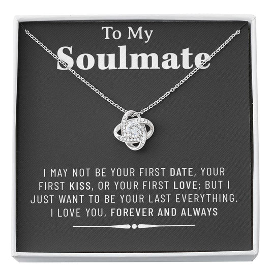 to My Soulmate Necklace, Engagement Gift for Her, Future Wife Birthday Gift