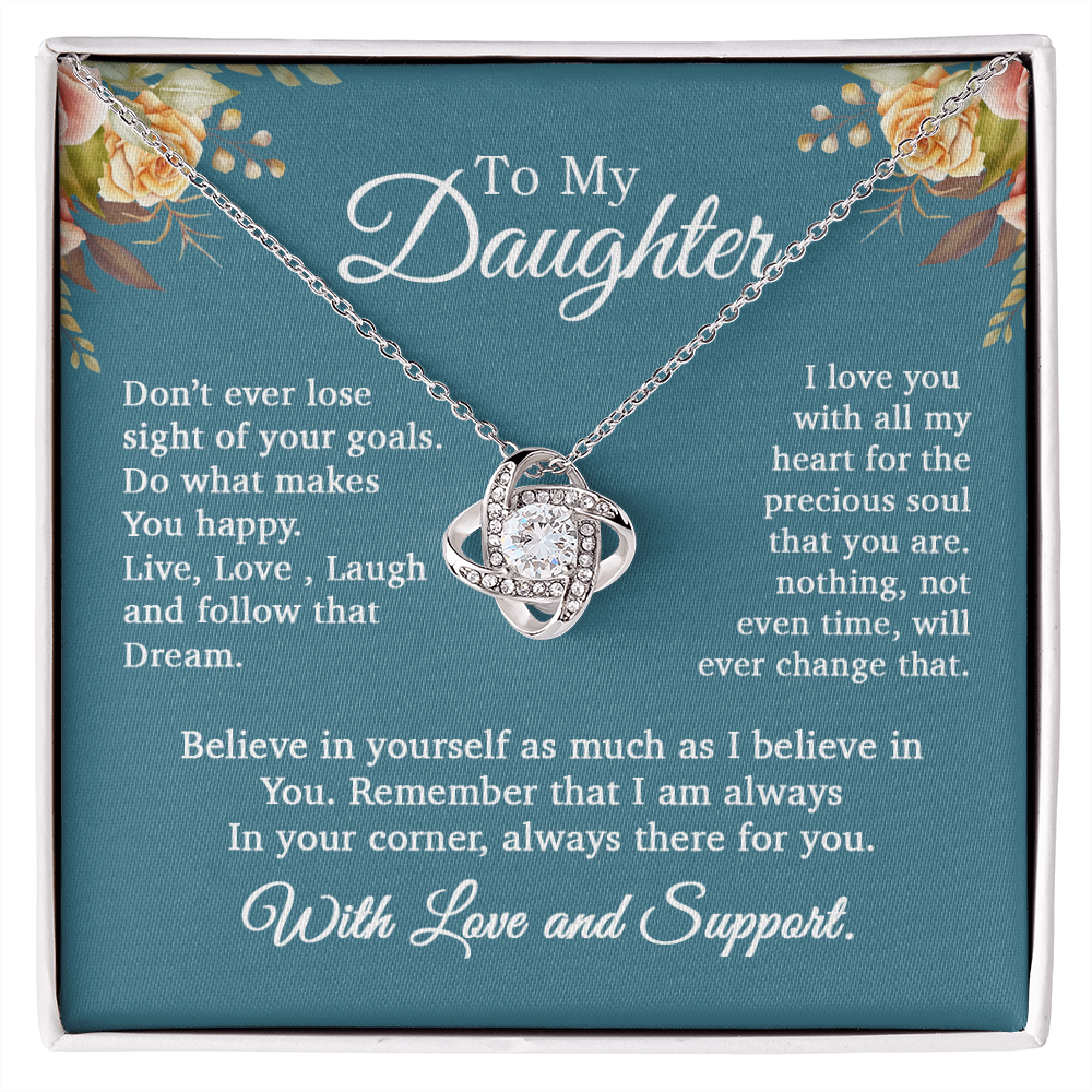 To My Daughter Necklace, Gift For Daughter From Mom and Dad, Daughter Necklace