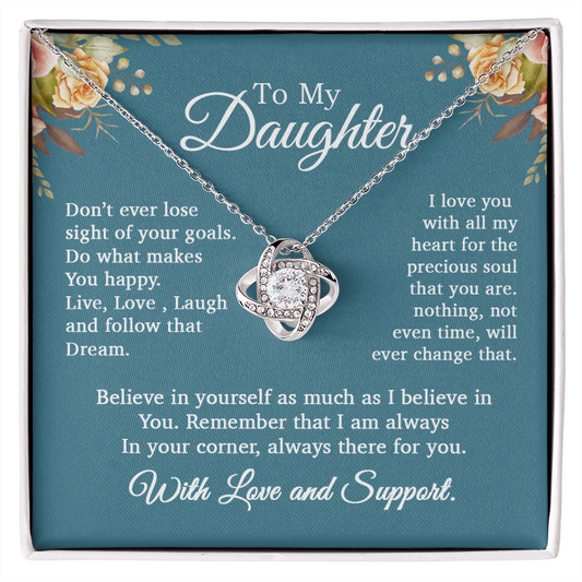 To My Daughter Necklace, Gift For Daughter From Mom and Dad, Daughter Necklace