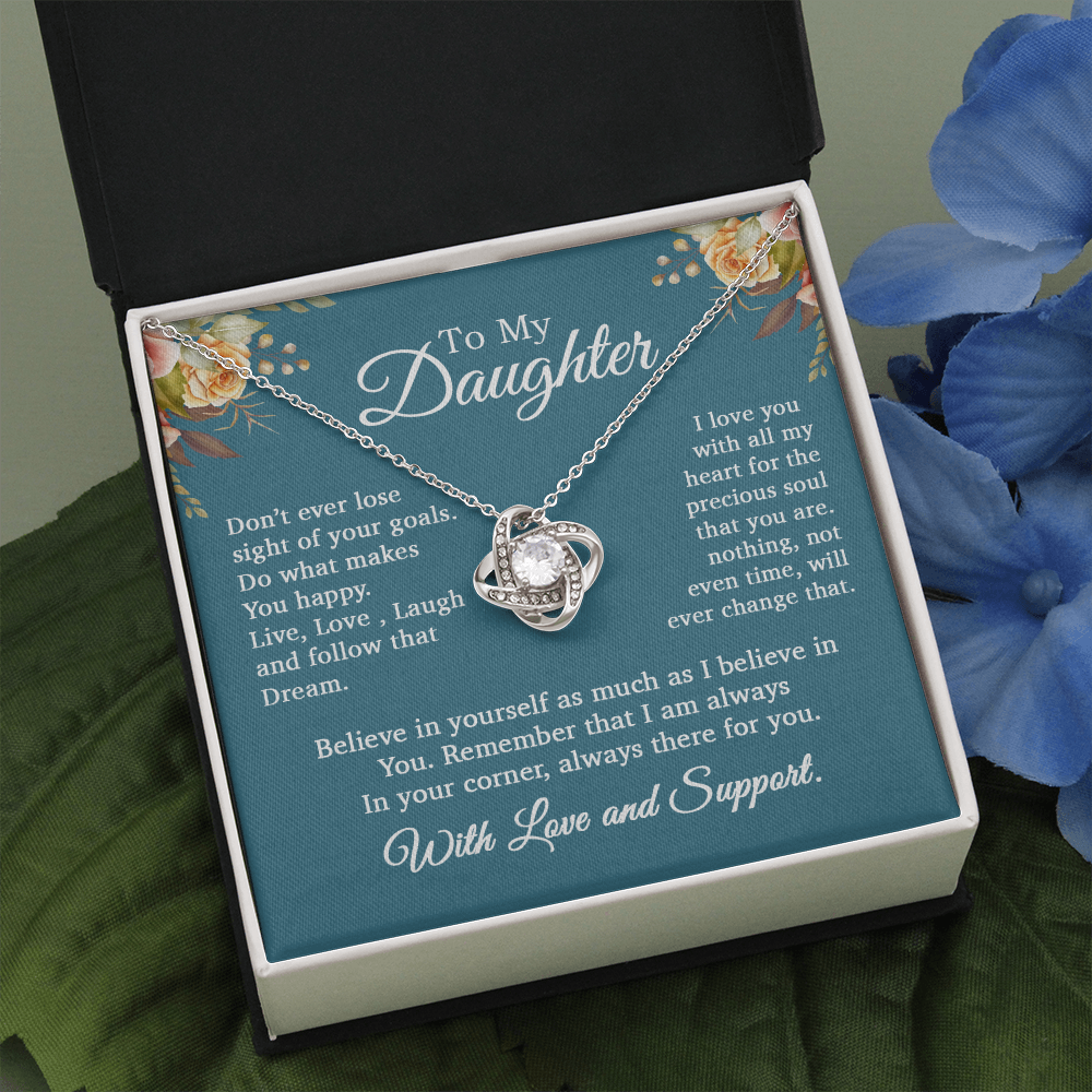 To My Daughter Necklace, Gift For Daughter From Mom and Dad, Daughter Necklace