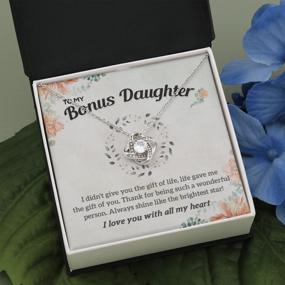 To my Bonus Daughter Necklace, Bonus Daughter, Step Daughter Gift