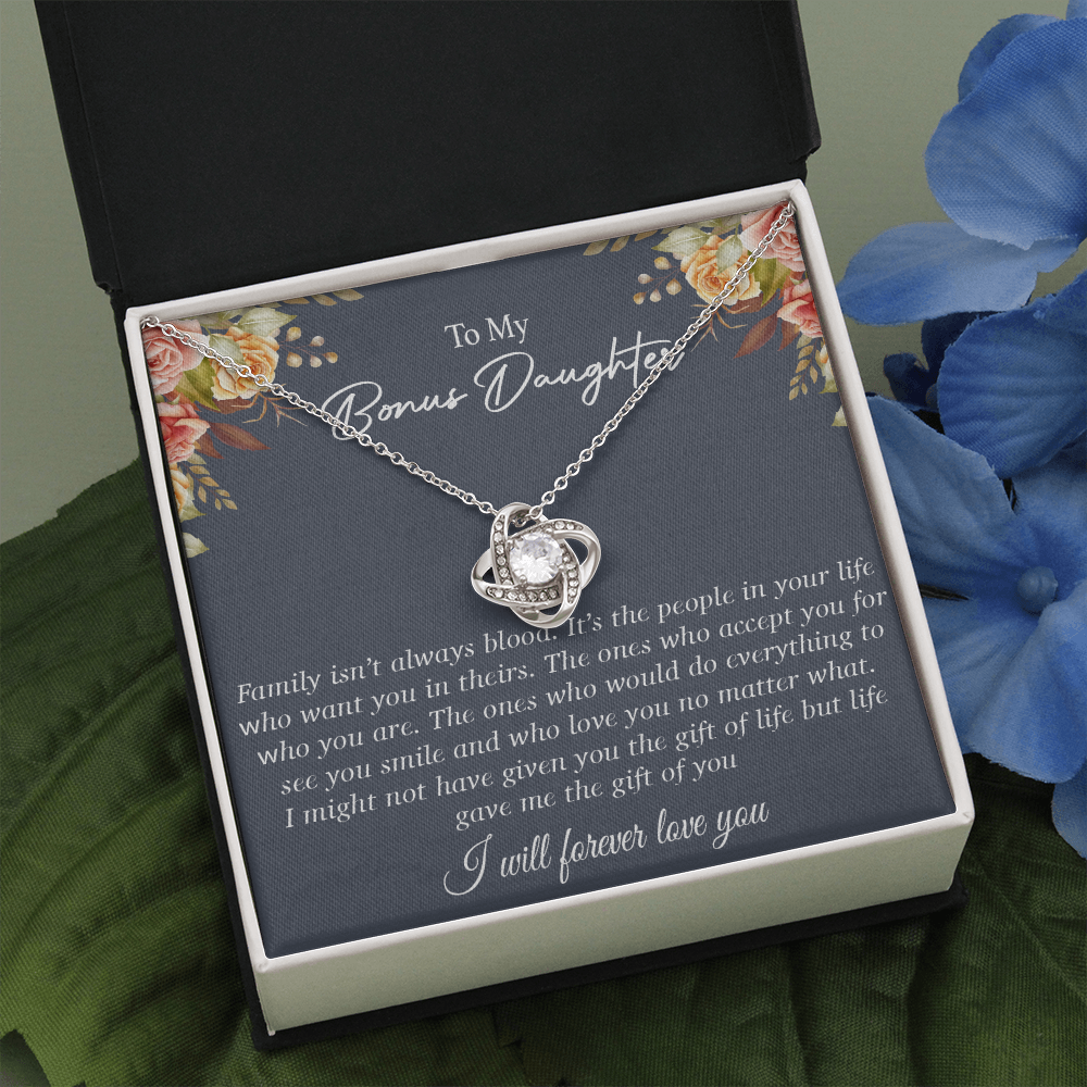 To my Bonus Daughter Necklace, Bonus Daughter, Step Daughter Gift