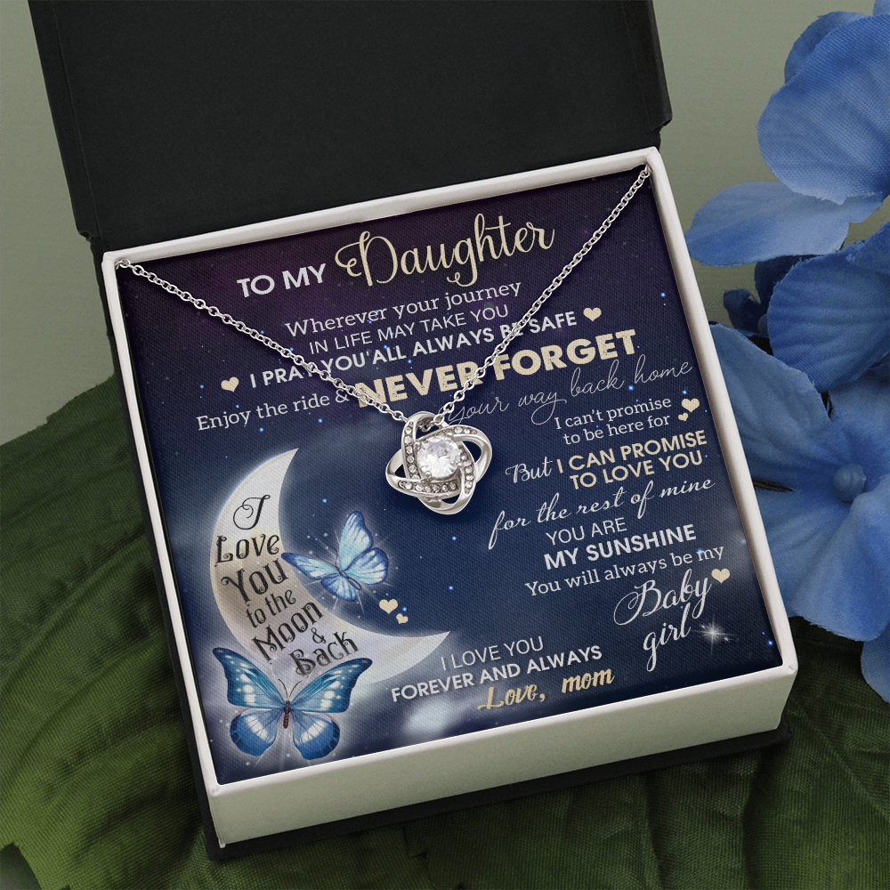 To My Daughter Necklace, Daughter Gift From Mom, Gifts For Daughter Necklace