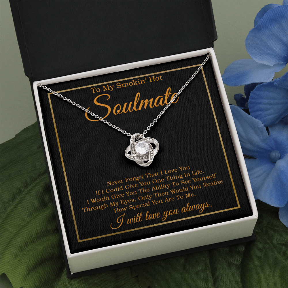 To My Smokin' Hot Soulmate Necklace, Birthday Necklace For Wife, Valentines Day