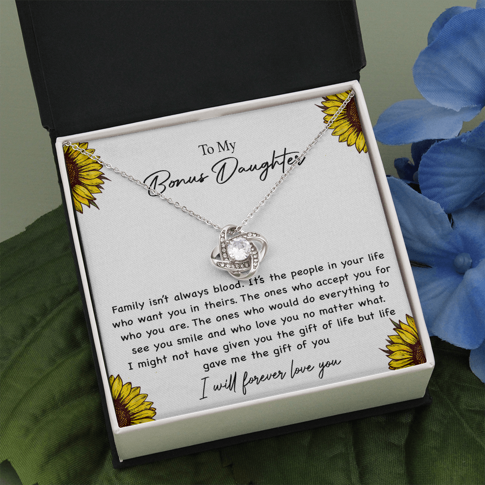To my Bonus Daughter Necklace, Bonus Daughter, Step Daughter Gift