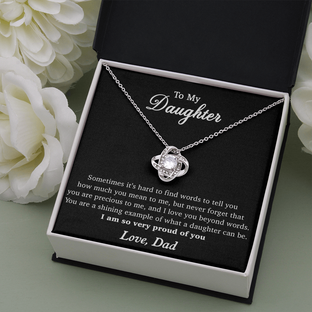 To My Daughter Necklace, Gift for Daughter from Dad, Birthday Gifts