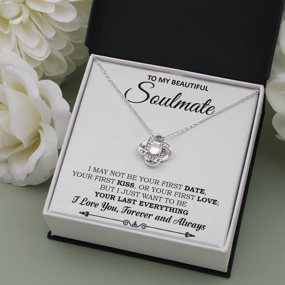 To My Soulmate Necklace, Gift For Wife Girlfriend From Husband, Valentines Day