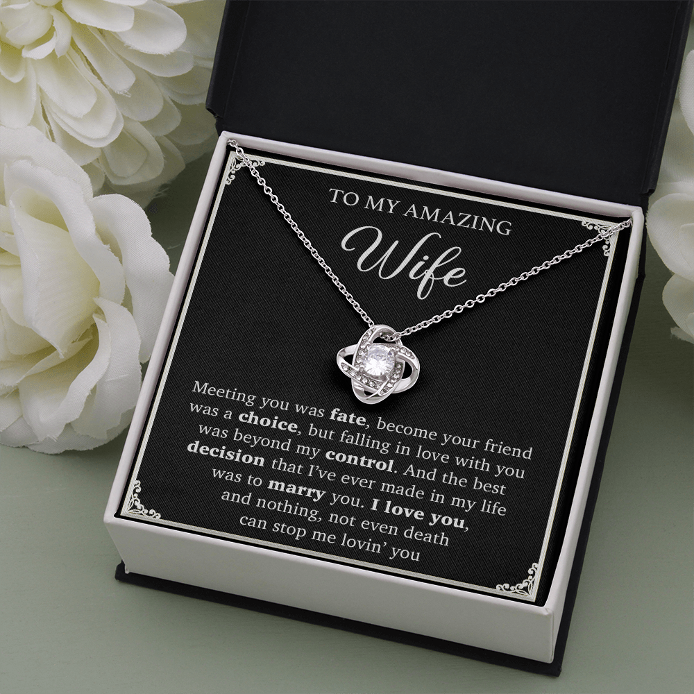 To My Wife Necklace, Engagement Gift For Her, Wife Birthday Gift