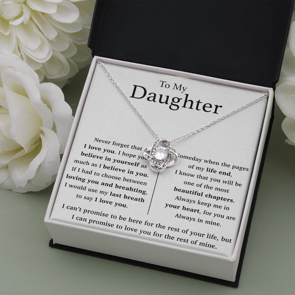 To My Daughter Necklace, Gift For Daughter From Mom, Daughter Mother Necklace