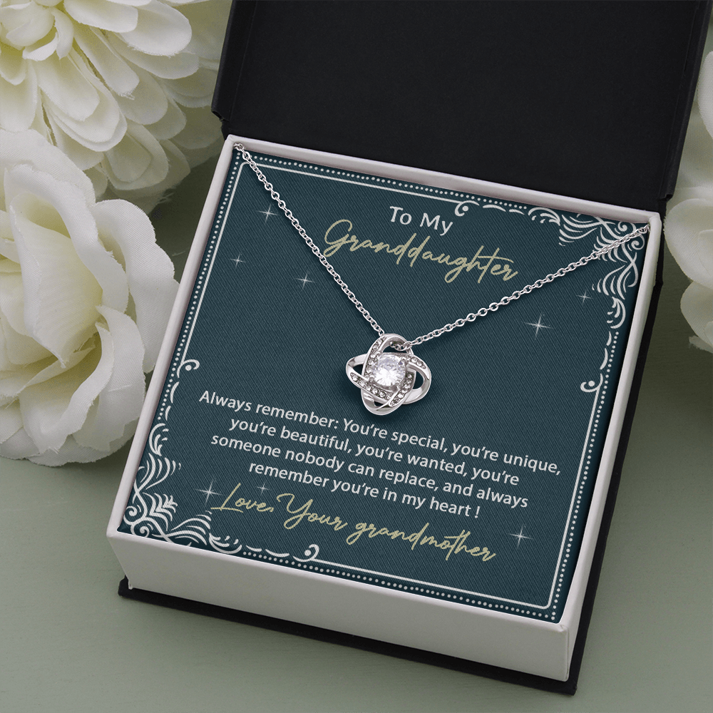 To My Granddaughter Necklace, Birthday Gift For Granddaughter, Birthday Gifts