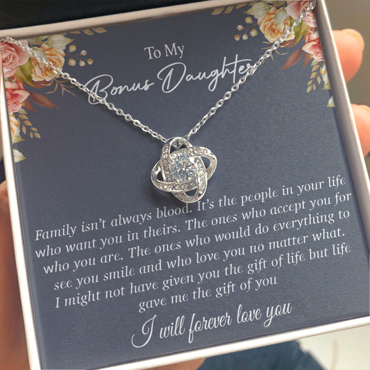 To my Bonus Daughter Necklace, Bonus Daughter, Step Daughter Gift