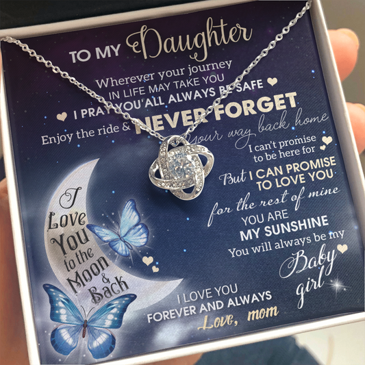 To My Daughter Necklace, Daughter Gift From Mom, Gifts For Daughter Necklace