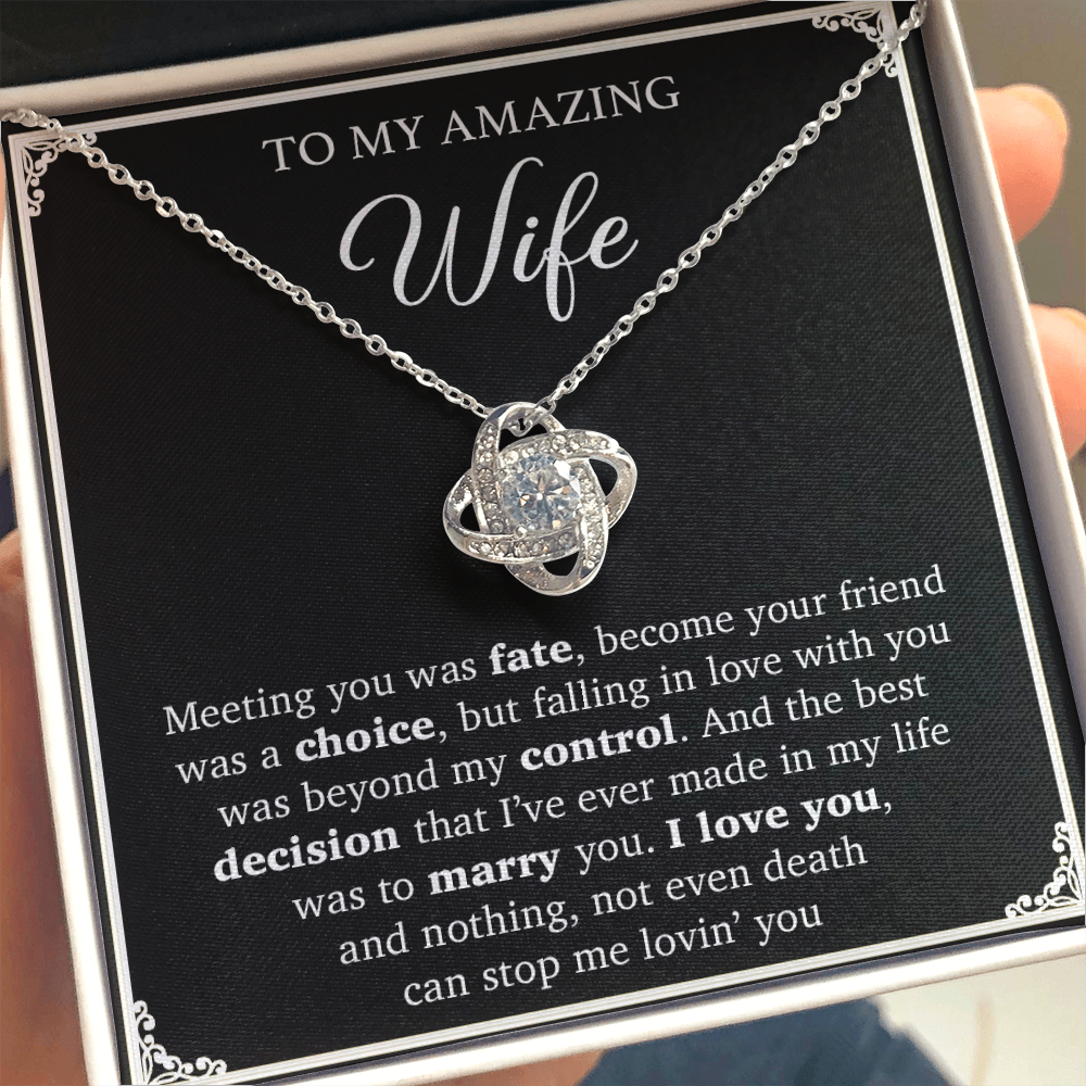To My Wife Necklace, Engagement Gift For Her, Wife Birthday Gift