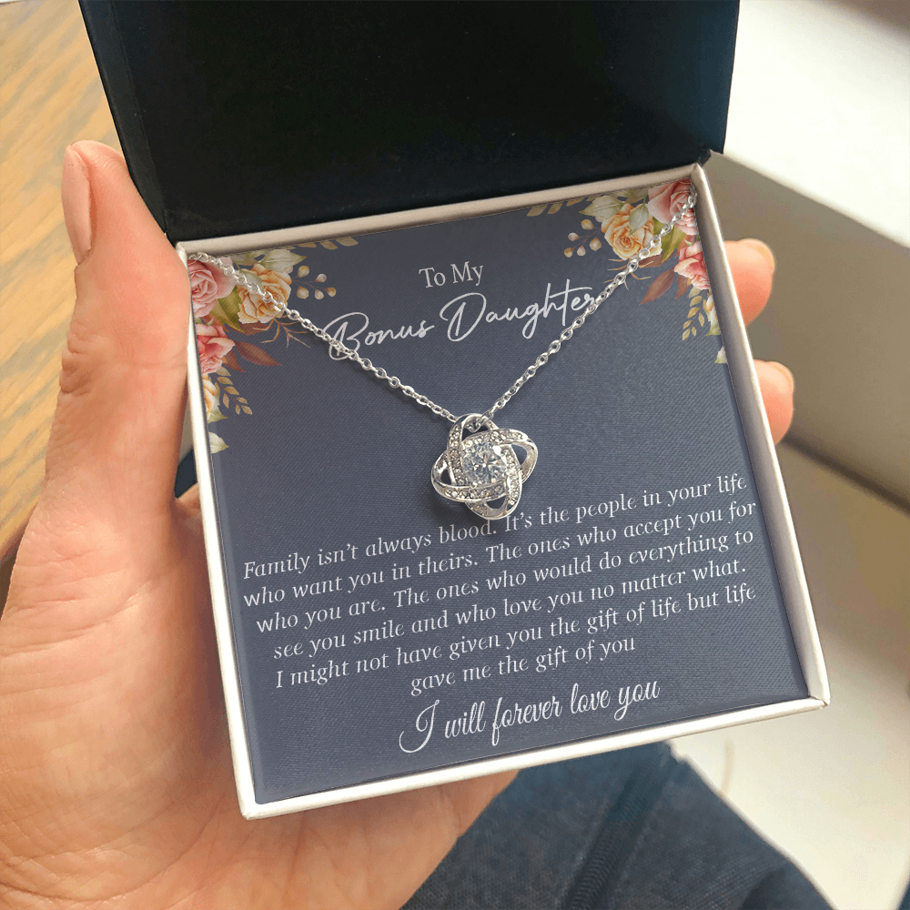 To my Bonus Daughter Necklace, Bonus Daughter, Step Daughter Gift