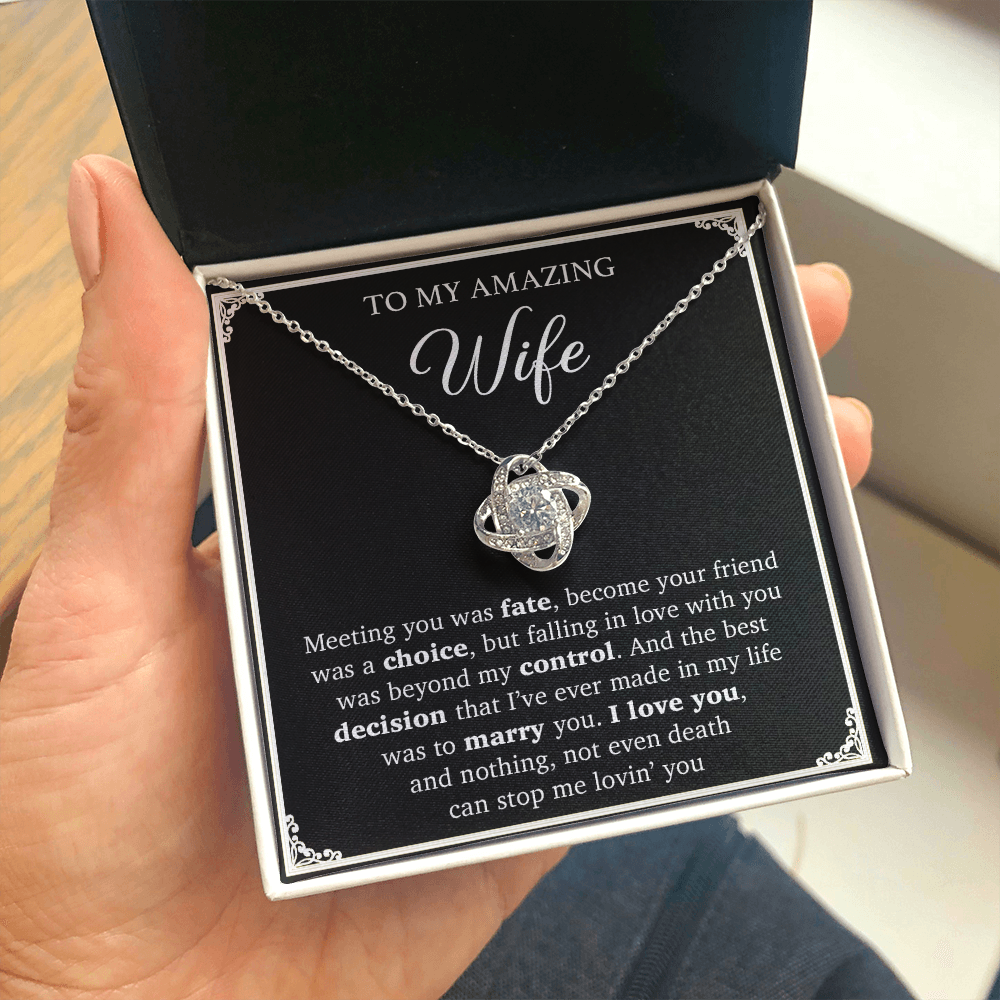 To My Wife Necklace, Engagement Gift For Her, Wife Birthday Gift