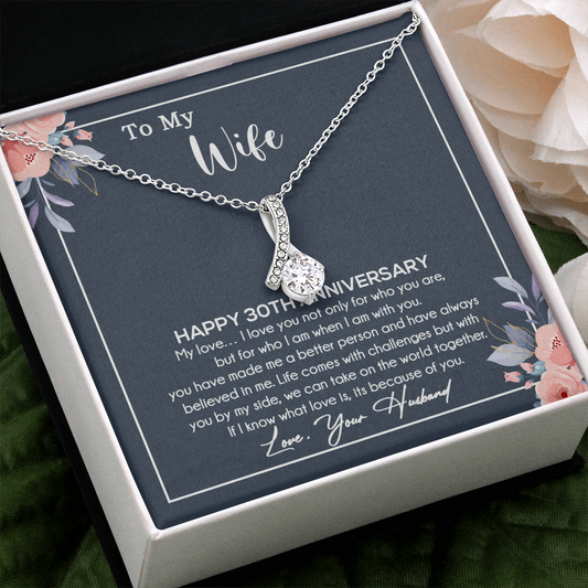 30th Anniversary Gift For Wife Necklace, 30 Year Anniversary, 30th Wedding Gift