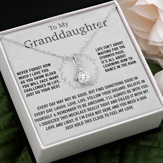 To My Granddaughter Necklace, Birthday Gift For Granddaughter, Birthday Gifts