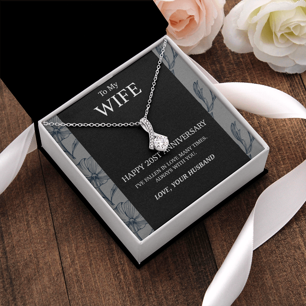 20 Year Anniversary Gift For Wife Necklace,Year Anniversary Gift,20 Year Wedding