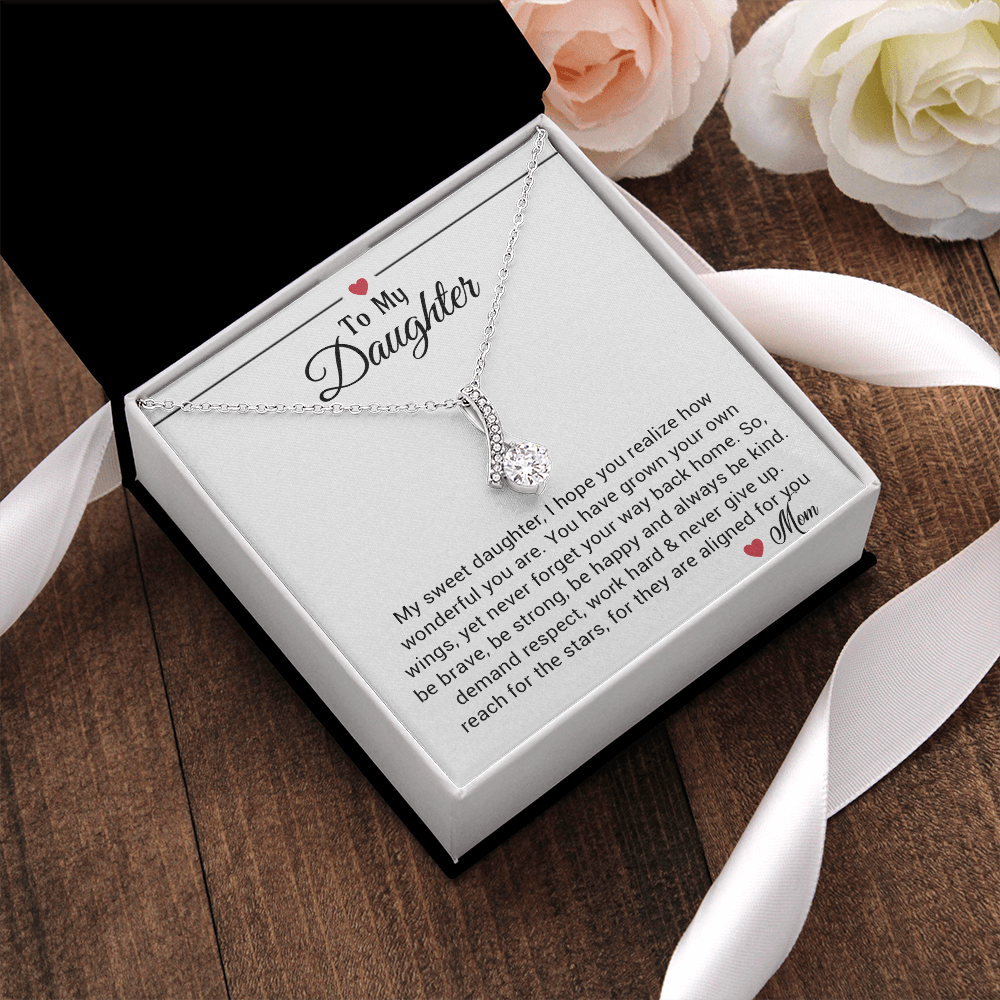 To My Daughter Necklace, Daughters Birthday, Gift For Daughter From Mom