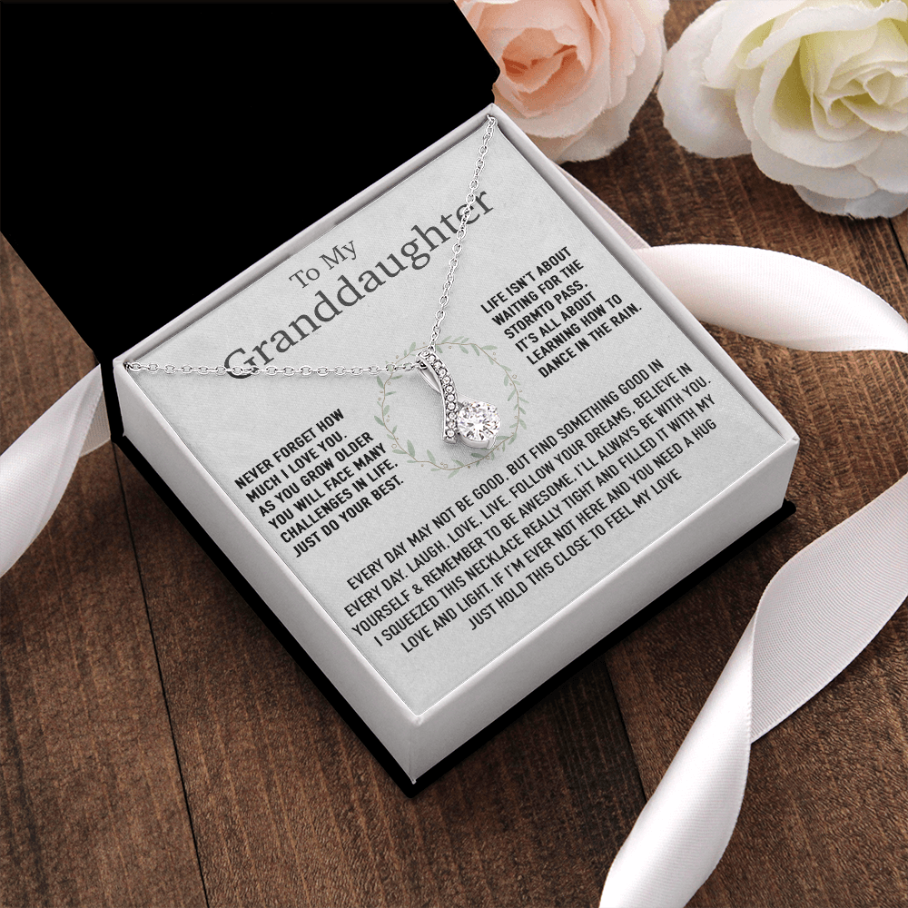 To My Granddaughter Necklace, Birthday Gift For Granddaughter, Birthday Gifts