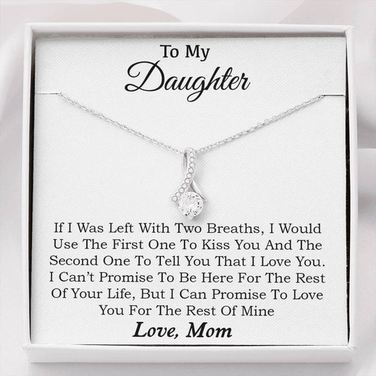 To My Daughter Necklace, Daughter Father Necklace, Daughter Gift from Mom