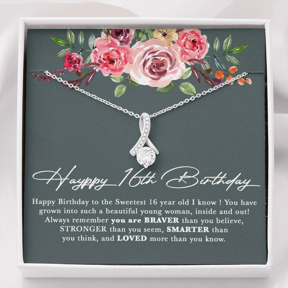 Happy 16th Birthday Gift Girl,Sweet 16 Necklace, Sweet 16 Gifts For Girls