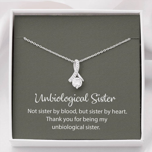Unbiological Sister Necklace, Best Friend Necklace, Soul Sister, Bridesmaid Gift