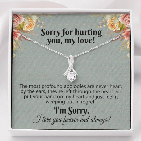 Apology Gift for Her, Forgiveness Gift, Sorry Gift for Wife, For Girlfriend, For Daughter, Gift to Say Your Sorry, Unique Apology Necklace