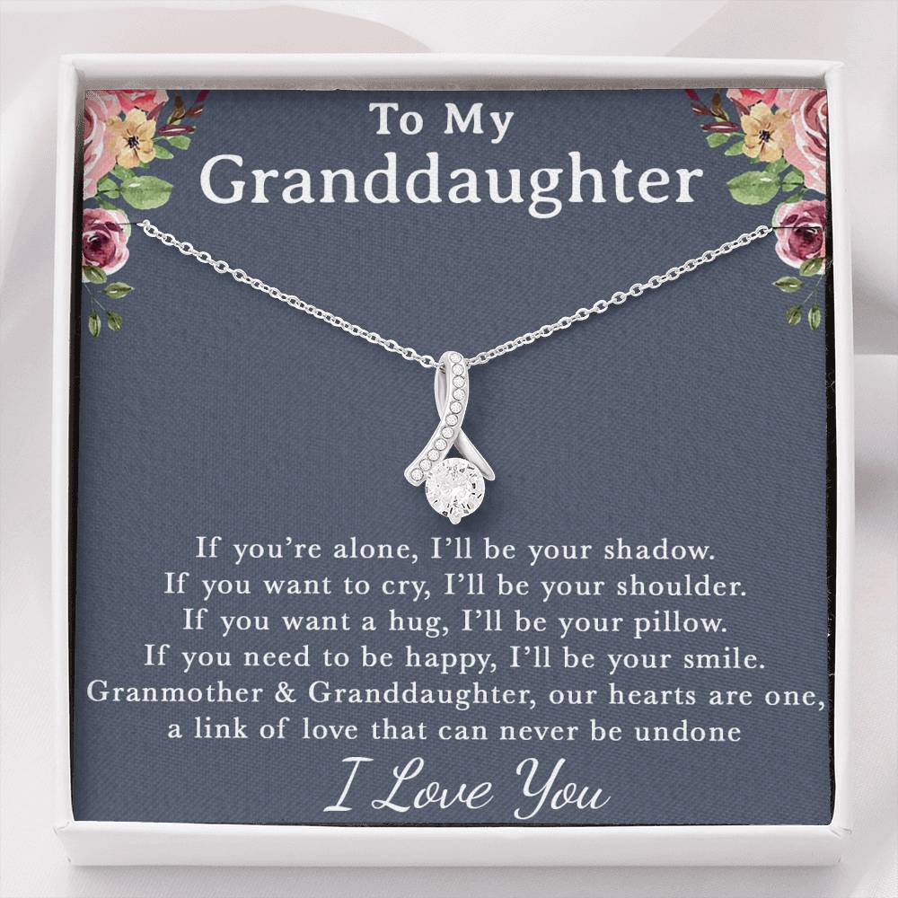 To My Granddaughter Necklace, Gift for Granddaughter, Necklace for Granddaughter