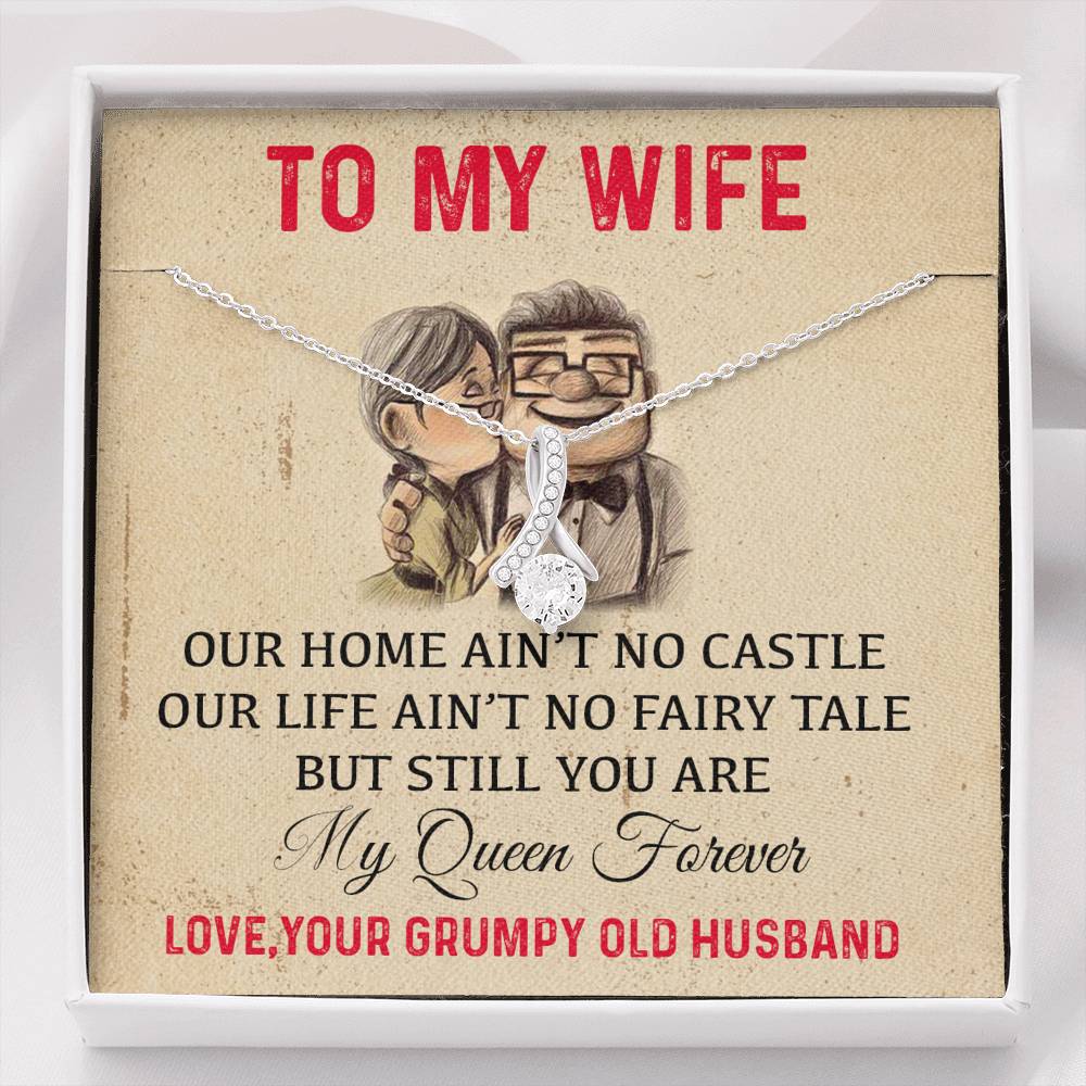 To My Wife Necklace - Anniversary Gift for Wife, Birthday Gift for Wife