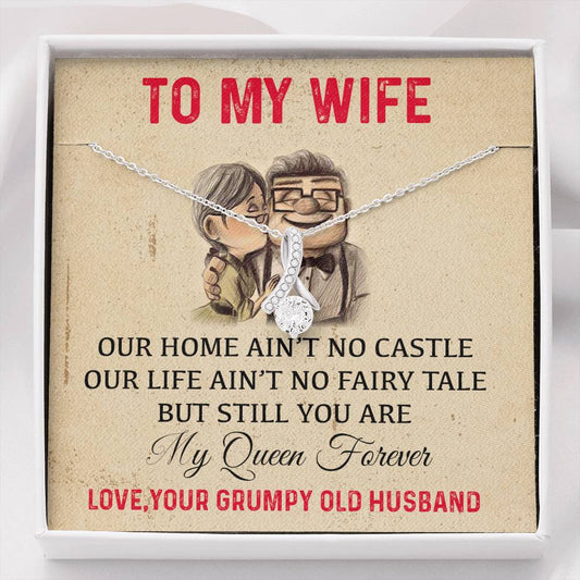 To My Wife Necklace - Anniversary Gift for Wife, Birthday Gift for Wife
