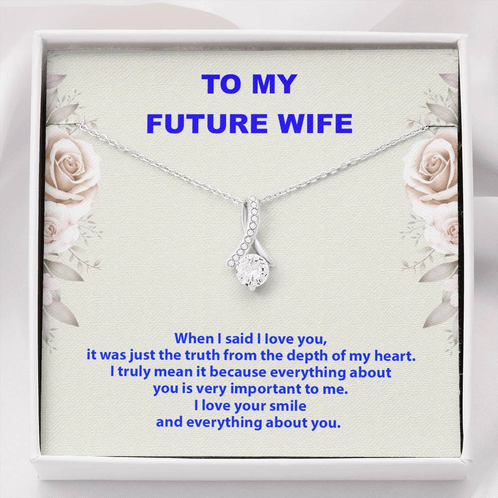 To My Future Wife Necklace, Engagement Gift for Future Wife, Birthday Gift