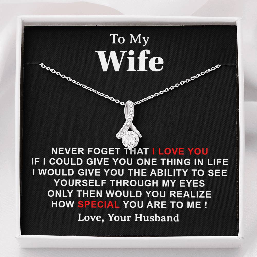 To My Wife Necklace, Engagement Gift For Her, Future Wife Birthday Gift