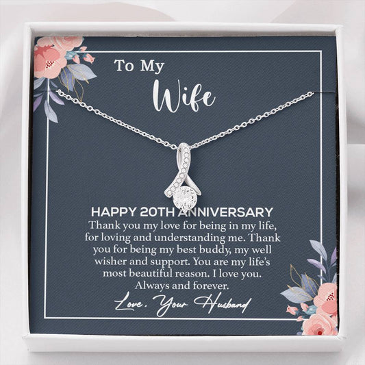 20th Anniversary Gift For Wife Necklace, 20 Year Anniversary, 20th Wedding Gift