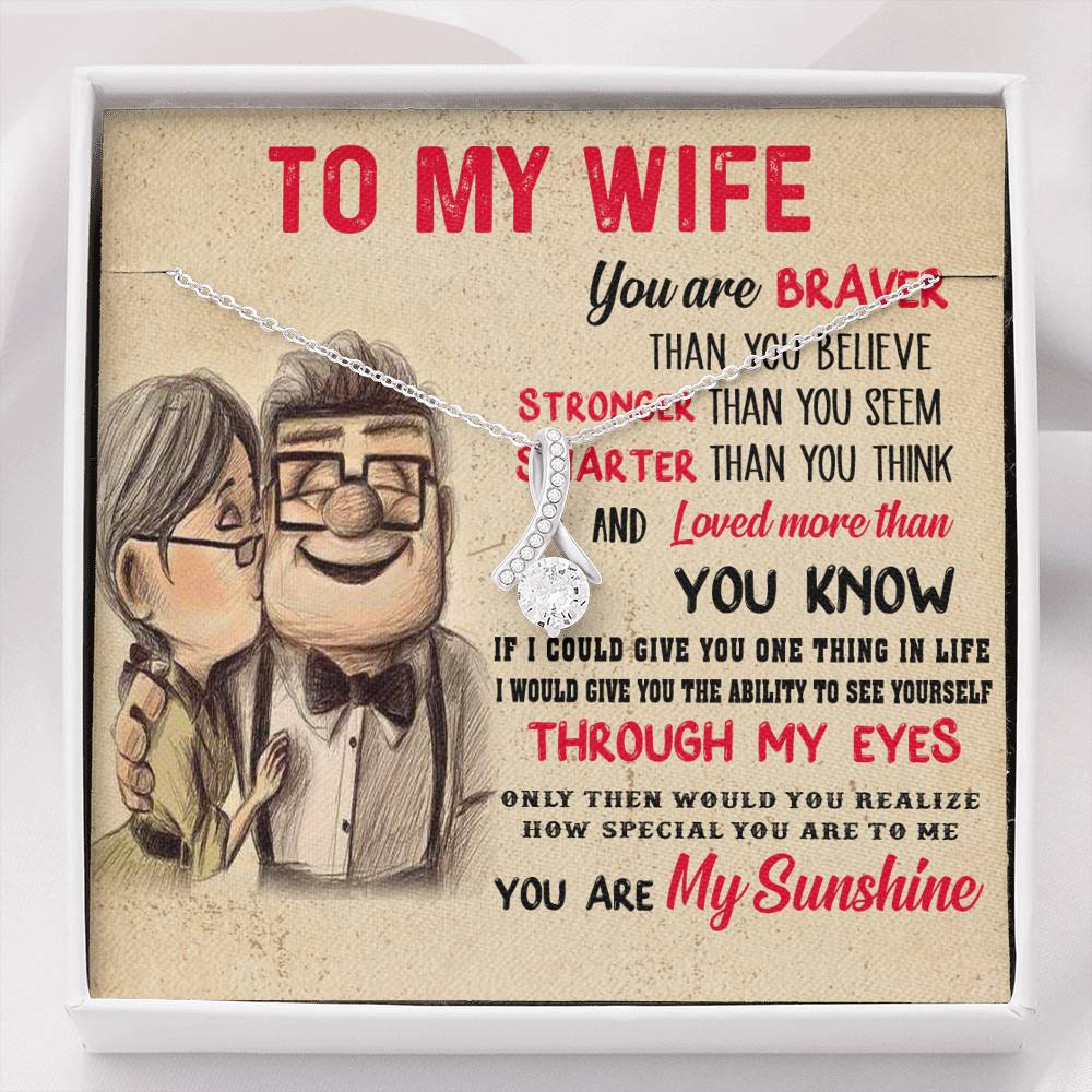 To My Wife Necklace, Engagement Gift for Future Wife, Birthday Gift