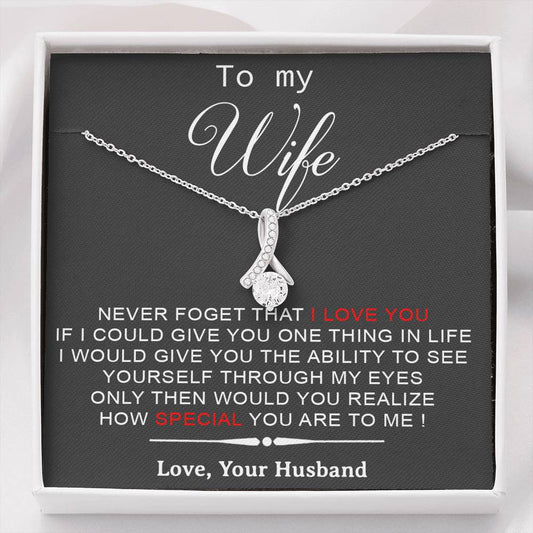 To My Wife Necklace, Engagement Gift For Her, Future Wife Birthday Gift
