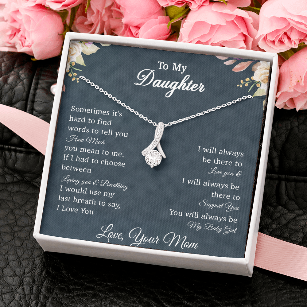 To My Daughter Necklace, Gift for Daughter from Mom, Birthday Gifts
