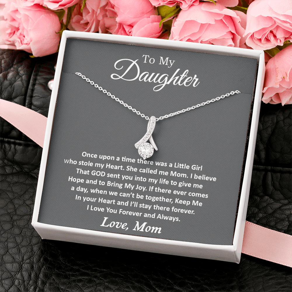 To My Daughter Necklace, Gift For Daughter From Mom, Daughter Mother Necklace