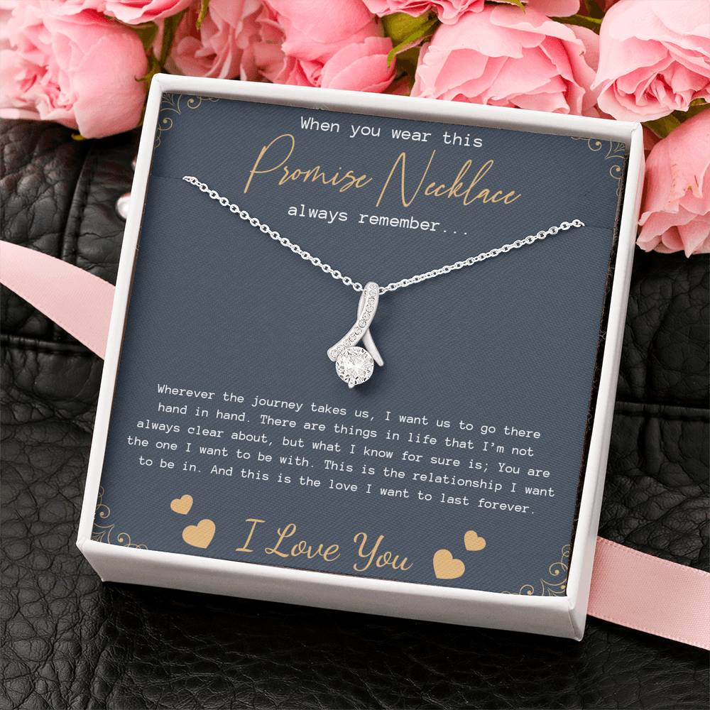 Promise Necklace for Girlfriend from Boyfriend, Gift for GirlFriend Necklace